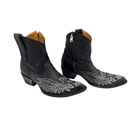 Size‎ 8 Old Gringo Eagle Swarovski Crystals Snip Toe Ankle Cowboy Cowgirl Boots - Picture 2 of 14
